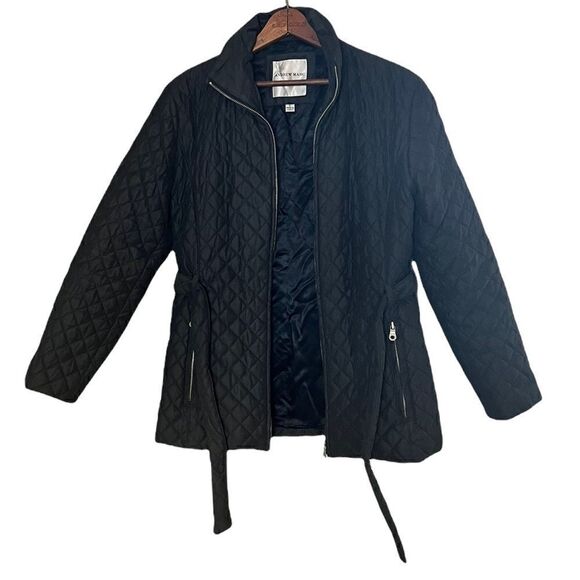 Andrew Marc Quilted Front Zip Coat - Picture 2 of 8